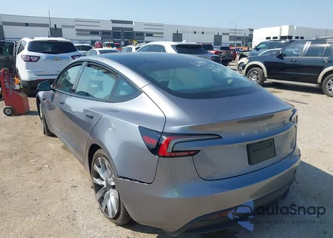 2025 Tesla Model 3 Long Range Rear-Wheel Drive из США, поврежденный, VIN 5YJ3E1EA0SF041609